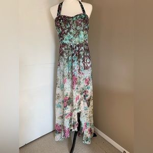 Guess multi coloured maxi flow dress